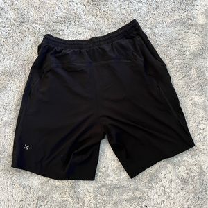 Mens lululemon black pace breaker shorts 9”